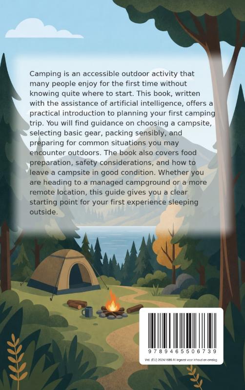 Achterkant van Camping for Beginners