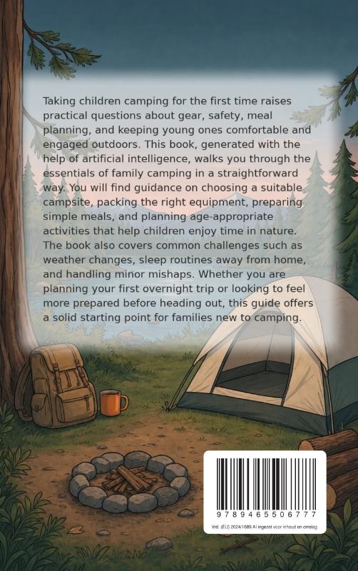 Achterkant van Camping with Kids for Beginners