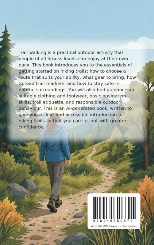 Achterkant van Trail Walking for Beginners