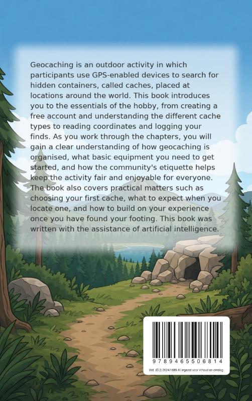 Achterkant van Geocaching for Beginners