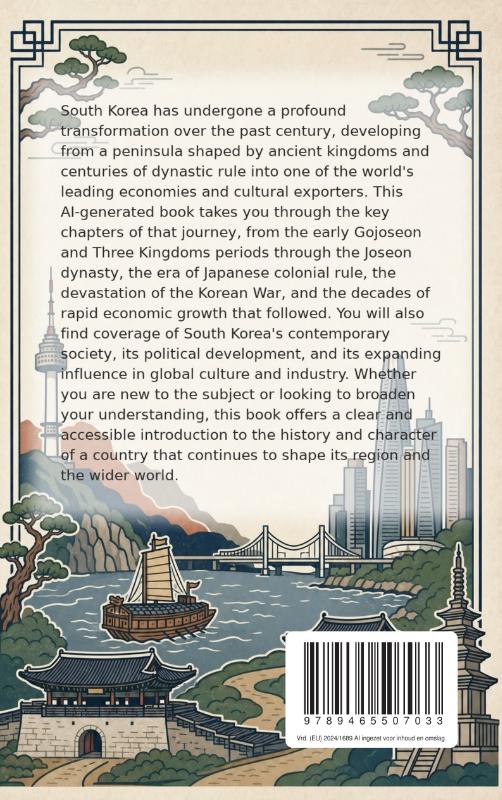 Achterkant van The Fascinating Story of South Korea