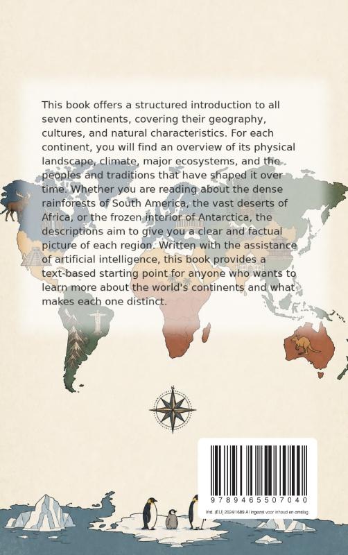 Achterkant van Discovering the Continents