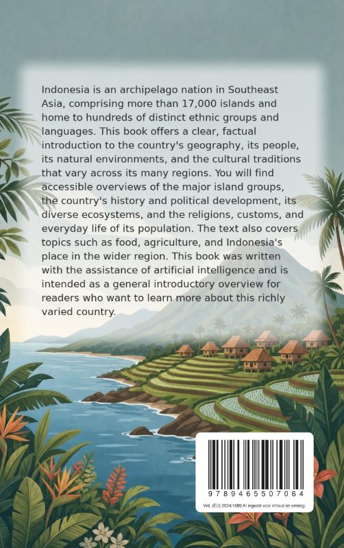 Achterkant van Discovering Indonesia