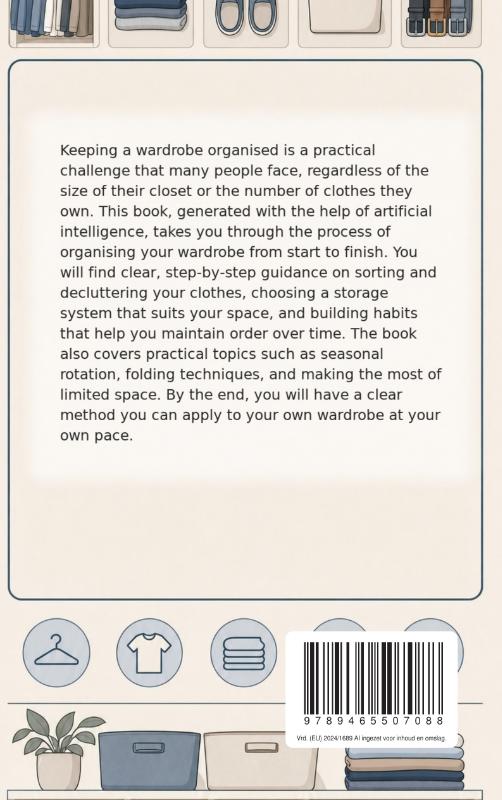 Achterkant van Closet Organization Made Simple