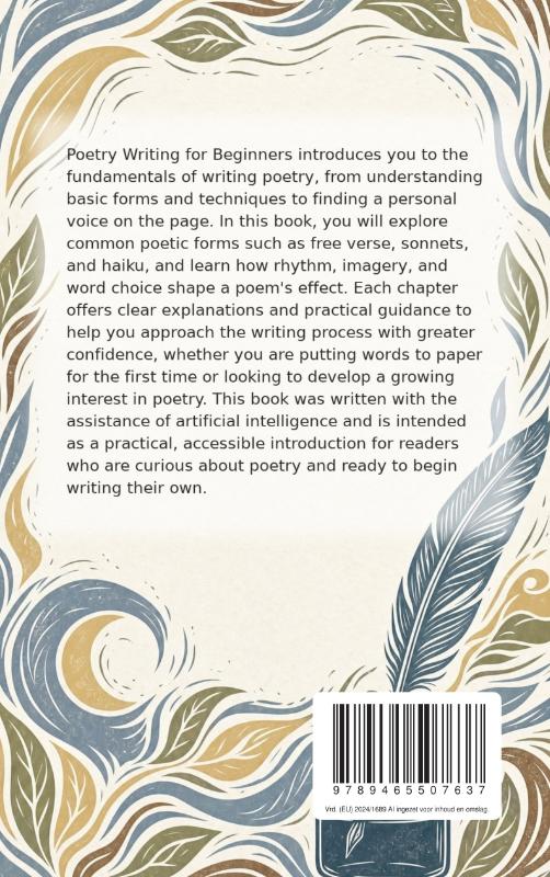 Achterkant van Poetry Writing for Beginners