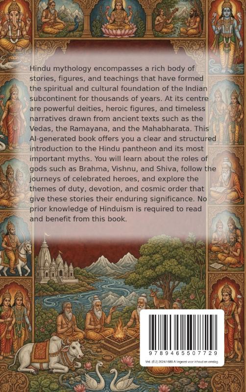 Achterkant van Hindu Mythology