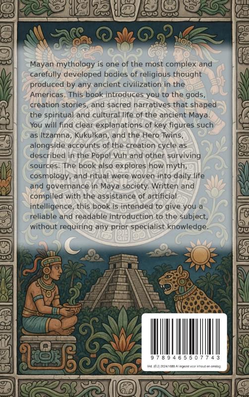 Achterkant van Mayan Mythology