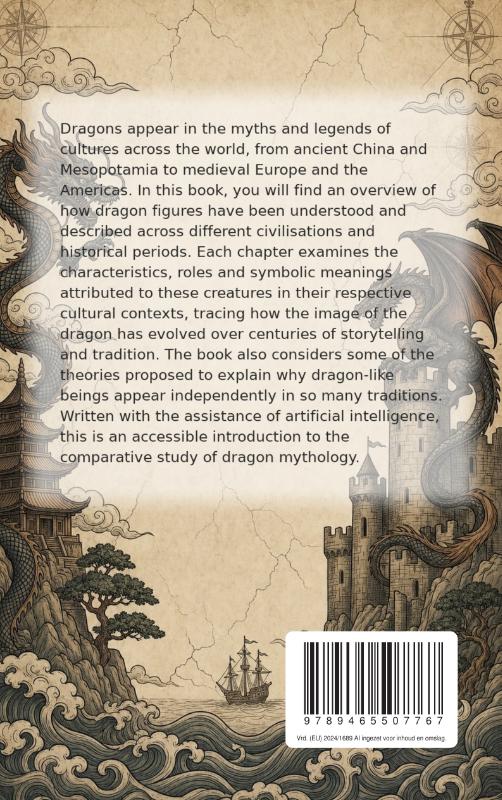 Achterkant van Dragons in Mythology