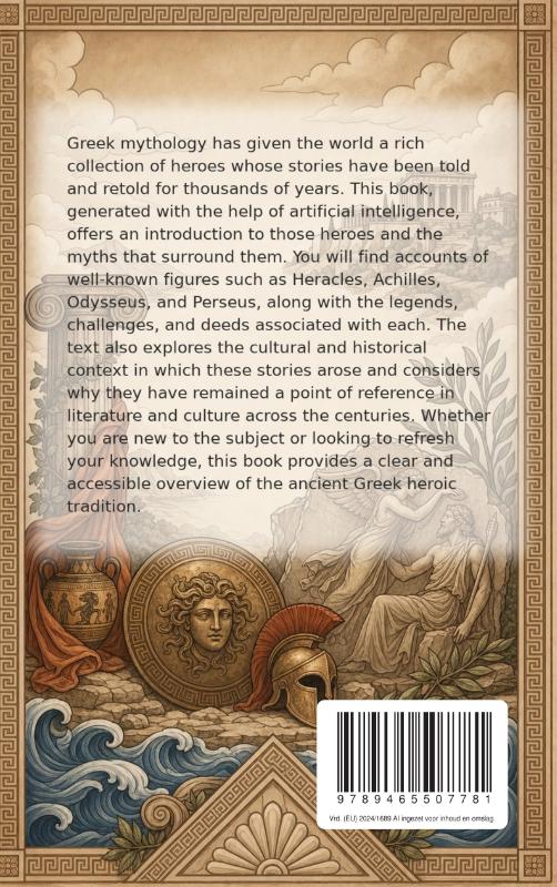 Achterkant van Discovering Greek Heroes