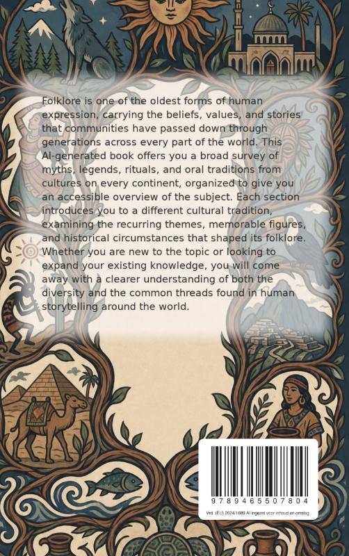 Achterkant van Folklore Around the World