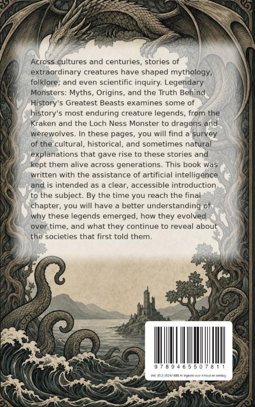 Achterkant van Legendary Monsters