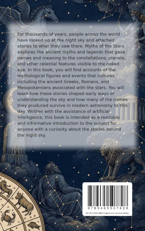 Achterkant van Myths of the Stars