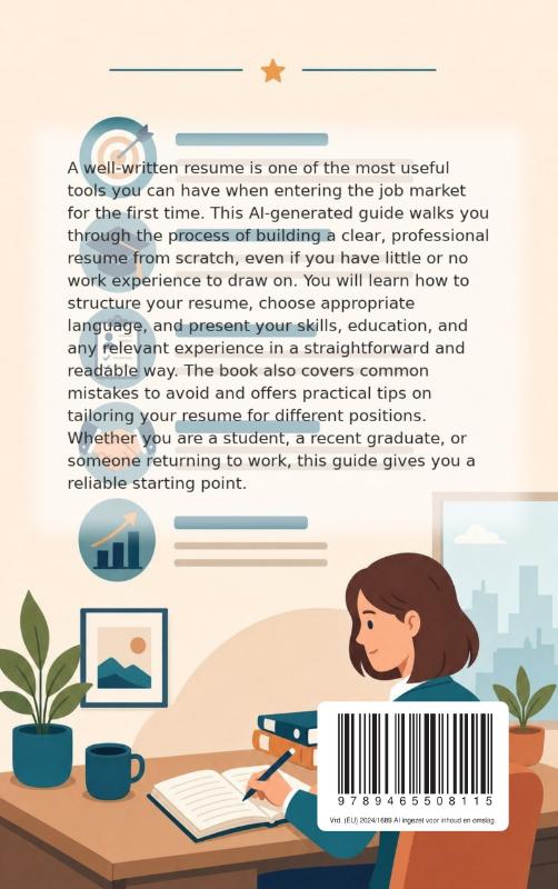 Achterkant van Writing a Resume for Beginners