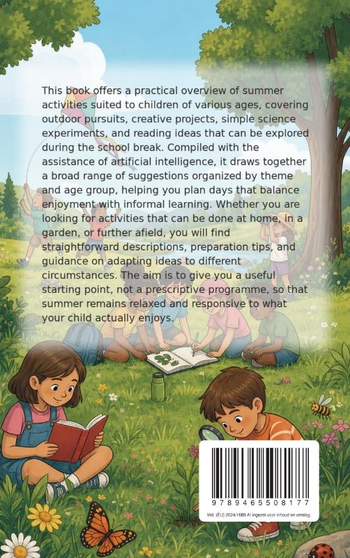 Achterkant van The Ultimate Guide to Summer Activities for Kids