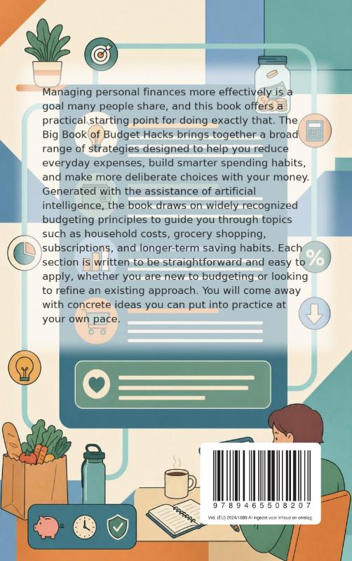 Achterkant van The Big Book of Budget Hacks