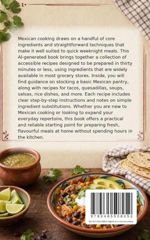 Achterkant van Quick and Simple Mexican Meals