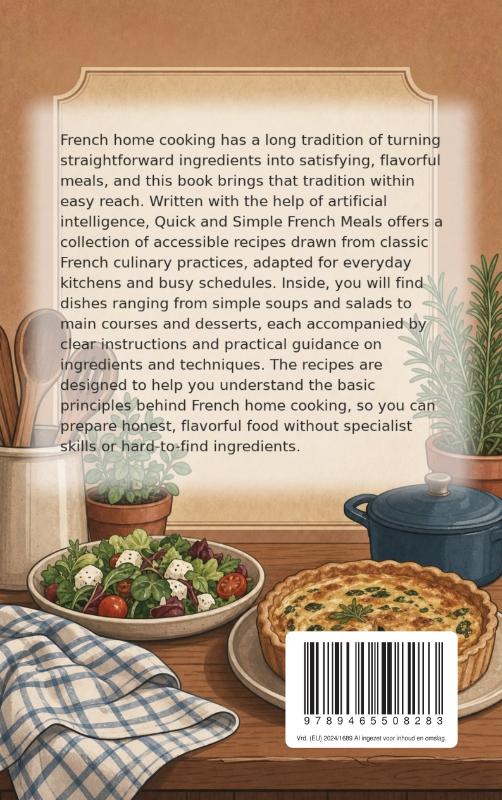 Achterkant van Quick and Simple French Meals