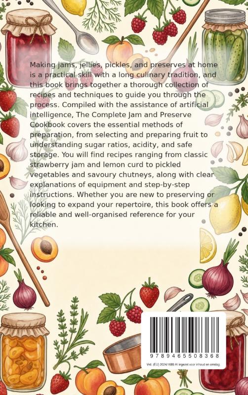 Achterkant van The Complete Jam & Preserve Cookbook