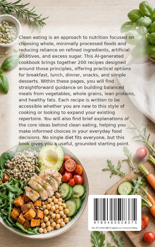 Achterkant van The Complete Clean-Eating Cookbook
