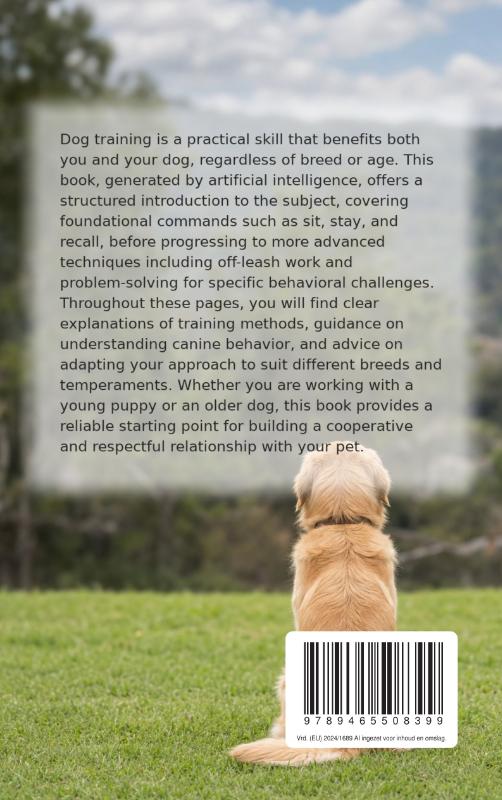 Achterkant van Everything You Need to Know About Dog Training