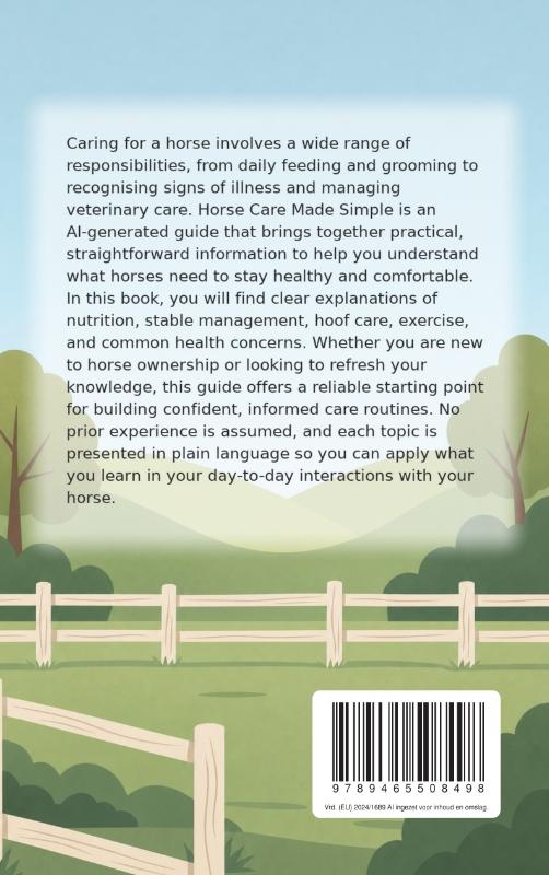 Achterkant van Horse Care Made Simple