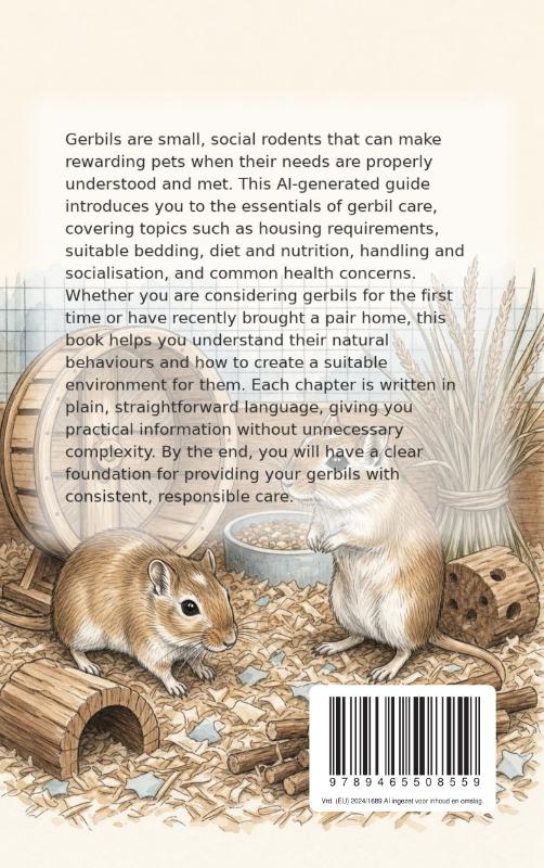 Achterkant van The Beginner's Guide to Gerbil Care