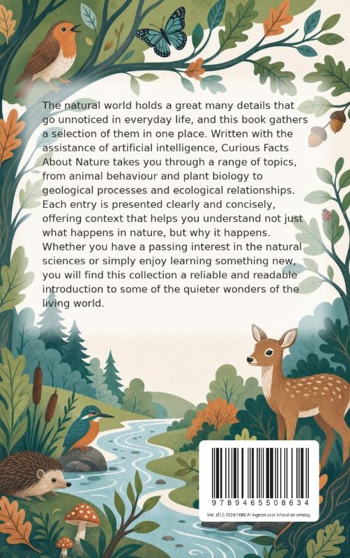 Achterkant van Curious Facts About Nature