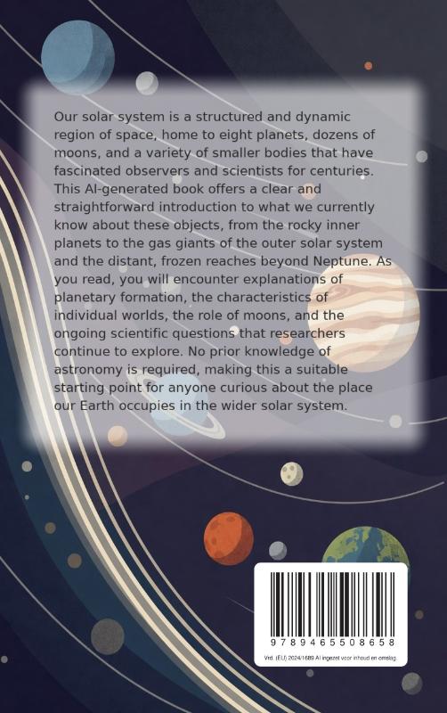 Achterkant van The Fascinating World of the Solar System