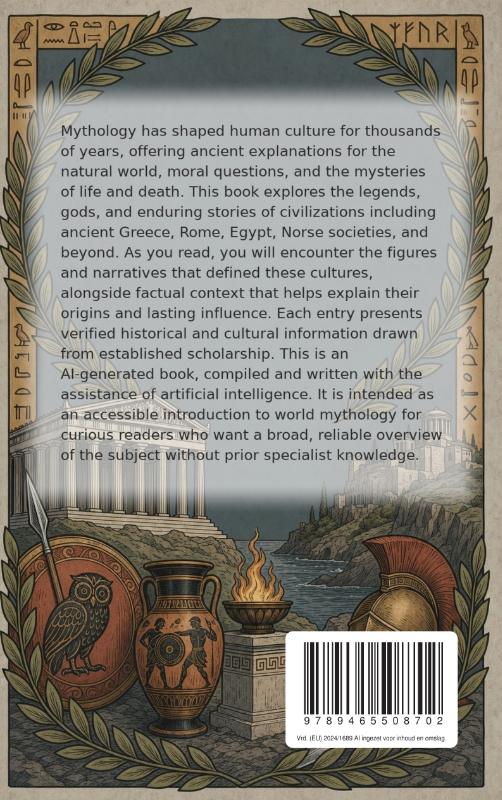 Achterkant van Amazing Facts About Mythology