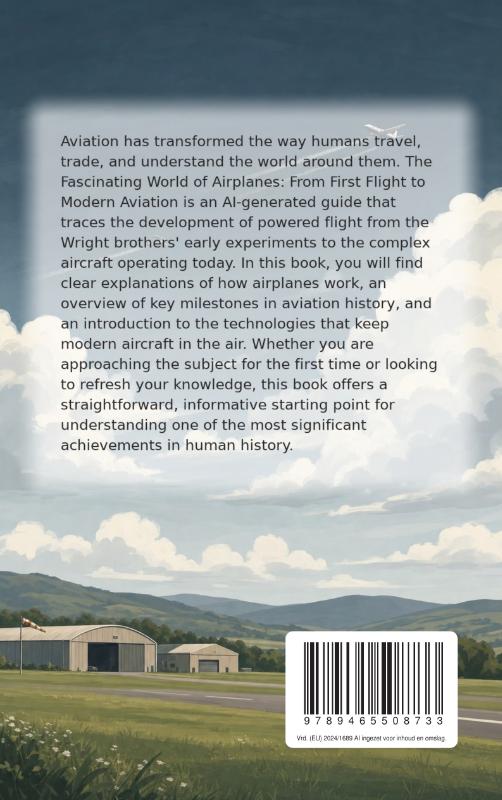Achterkant van The Fascinating World of Airplanes
