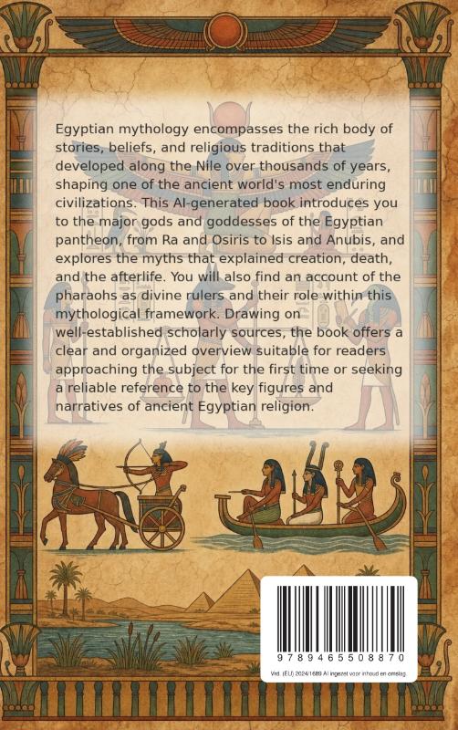 Achterkant van Egyptian Mythology