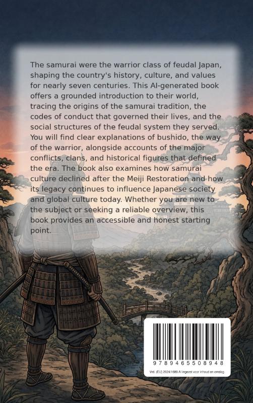Achterkant van Discovering the Samurai