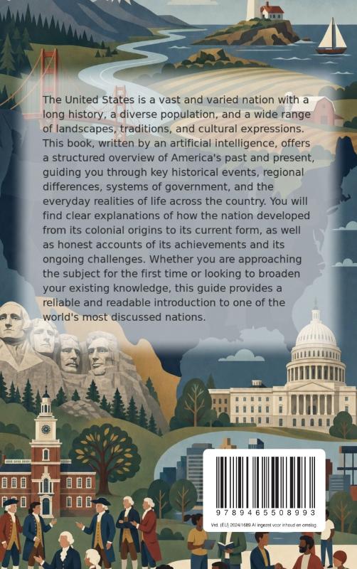 Achterkant van Discovering the United States