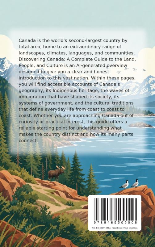 Achterkant van Discovering Canada