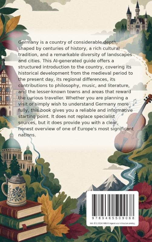 Achterkant van Discovering Germany