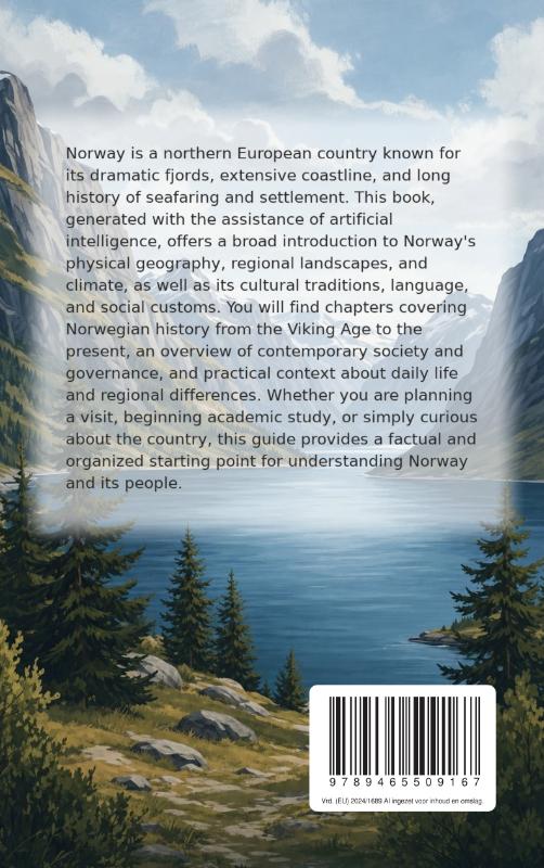 Achterkant van Discovering Norway