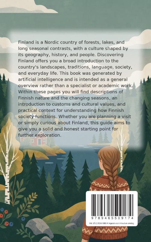 Achterkant van Discovering Finland