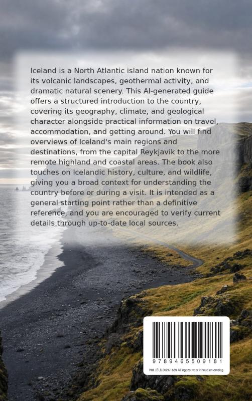 Achterkant van Discovering Iceland