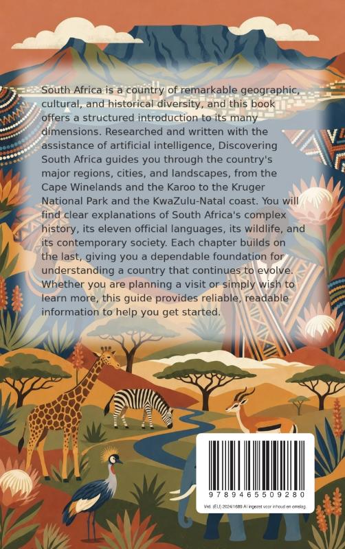 Achterkant van Discovering South Africa