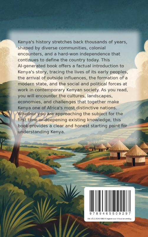 Achterkant van The Fascinating Story of Kenya
