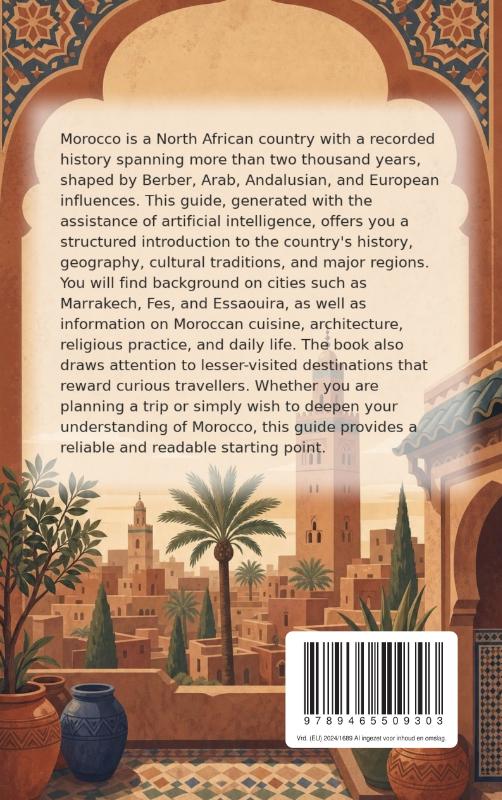 Achterkant van Discovering Morocco