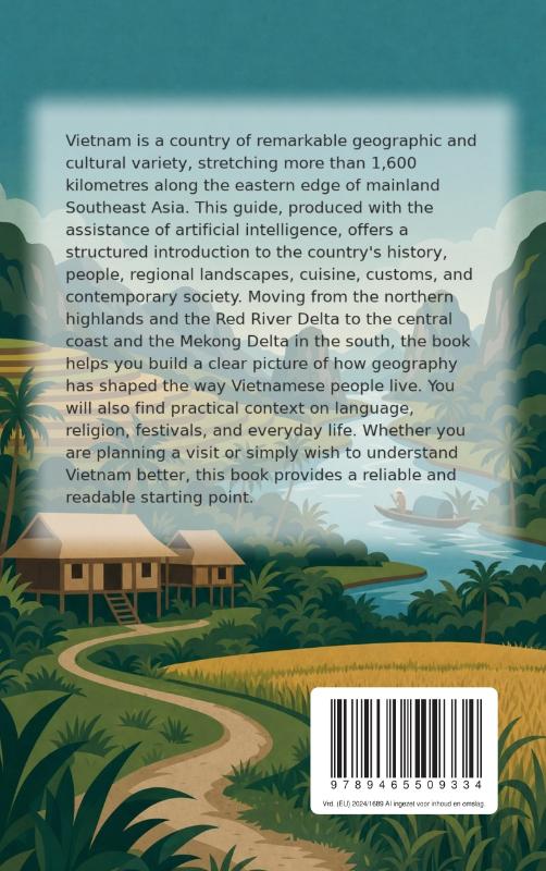 Achterkant van Discovering Vietnam
