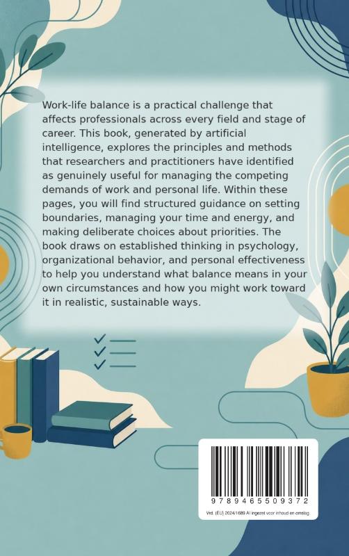 Achterkant van Mastering Work-Life Balance