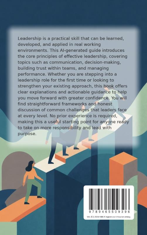 Achterkant van Leadership for Beginners