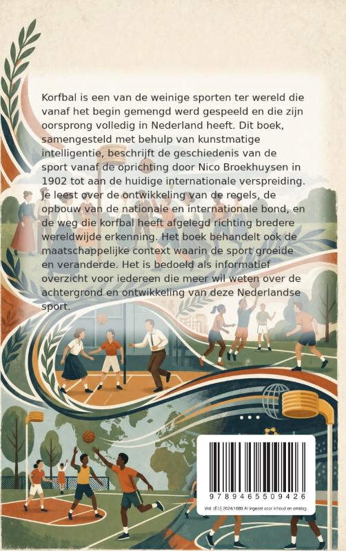 Achterkant van Korfbal