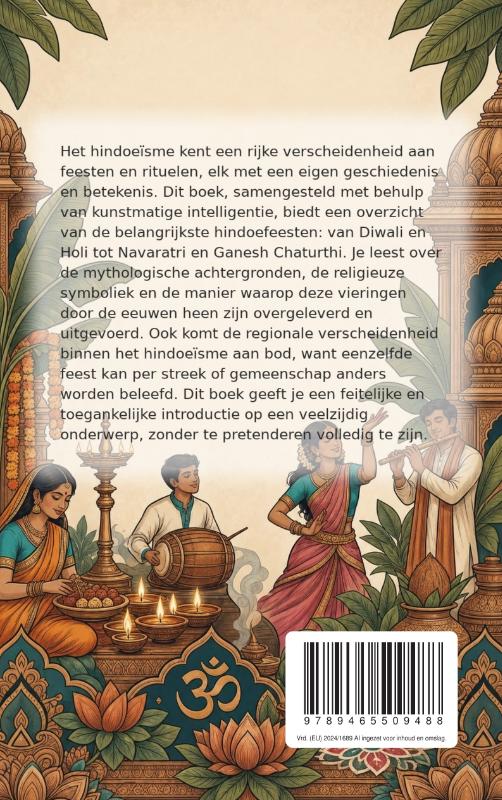 Achterkant van De geschiedenis van de hindoefeesten