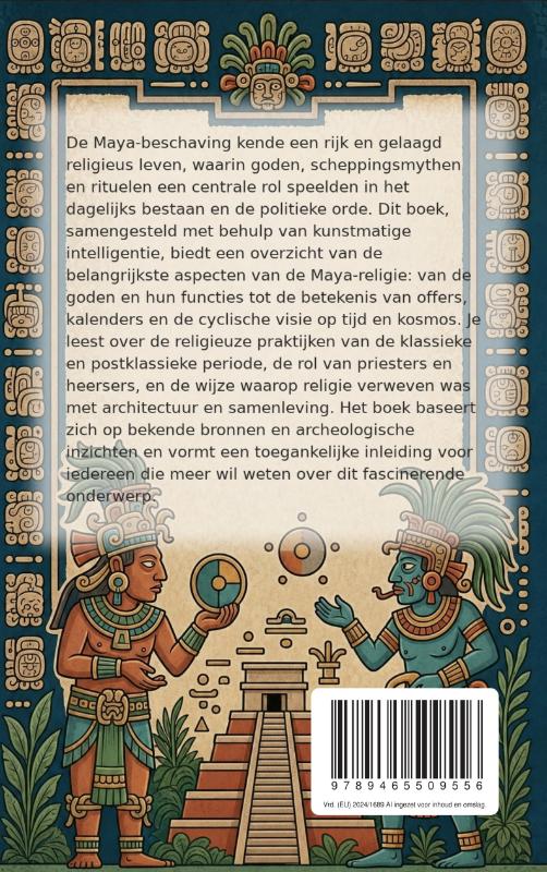 Achterkant van De geschiedenis van de Maya-religie