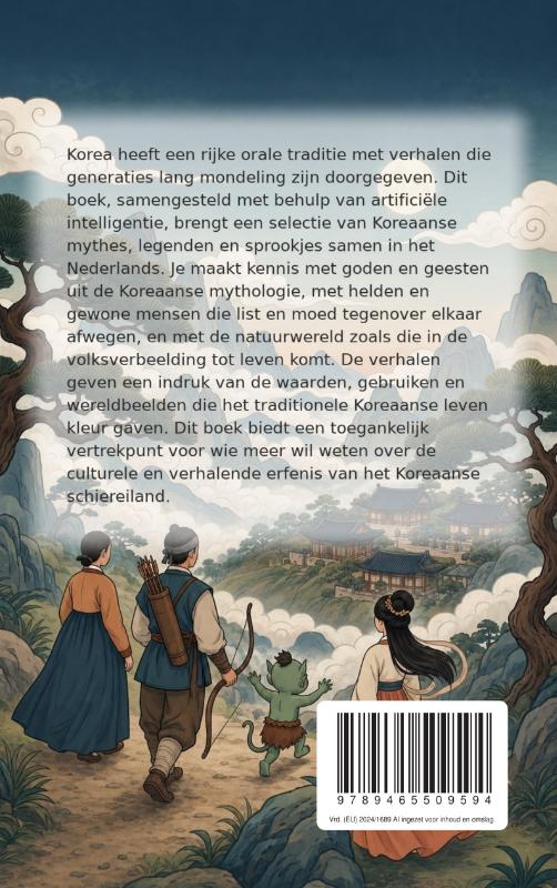 Achterkant van De Koreaanse volksverhalen