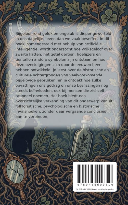 Achterkant van Het bijgeloof rond geluk en ongeluk
