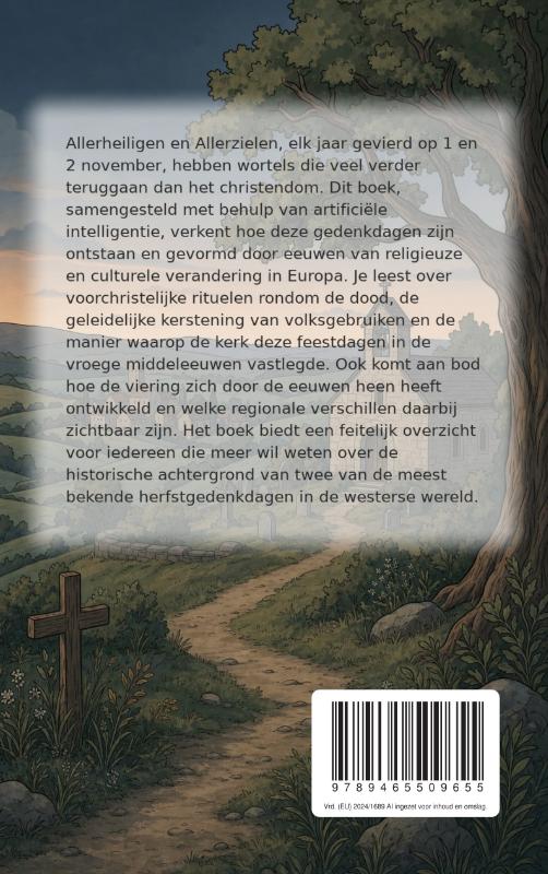 Achterkant van De geschiedenis van Allerheiligen en Allerzielen